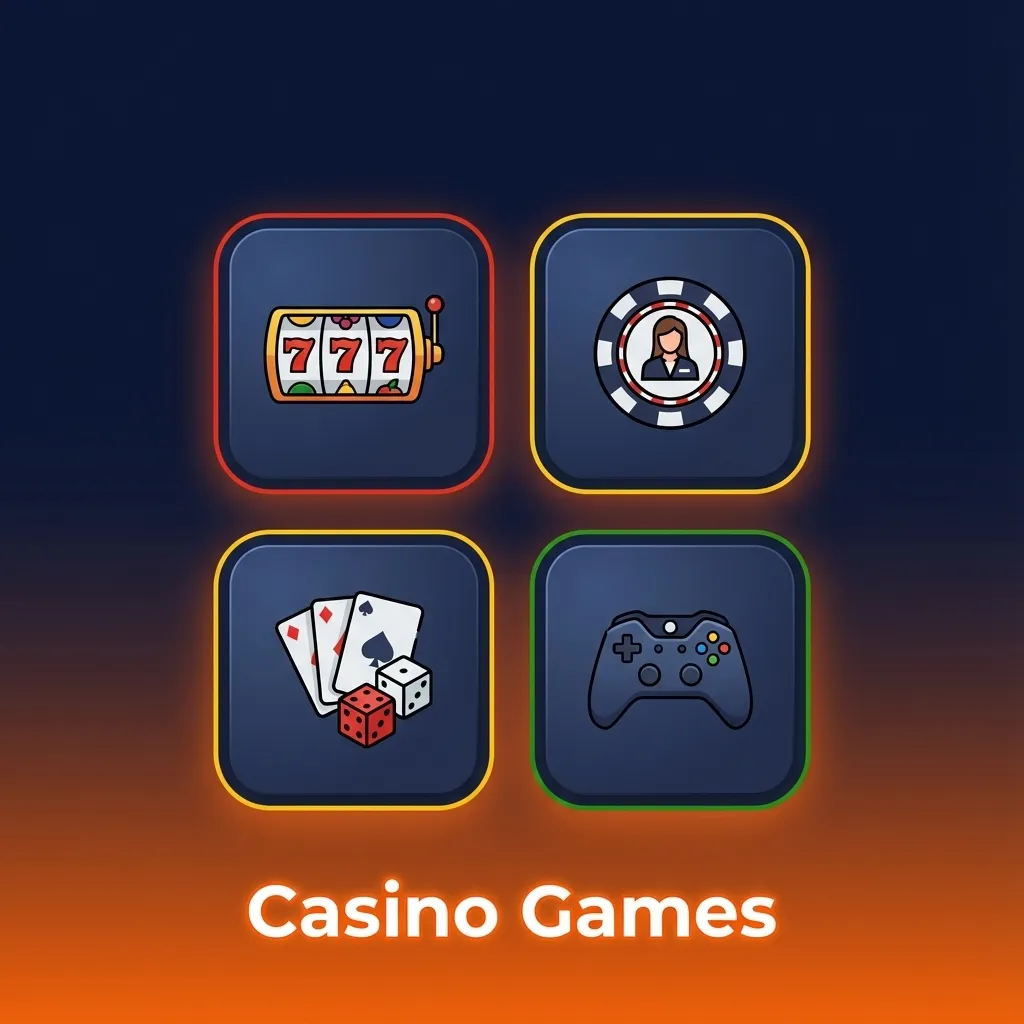 Collage of online casino games: slots, roulette, blackjack, live dealer tables and jackpots, tailored to UK players