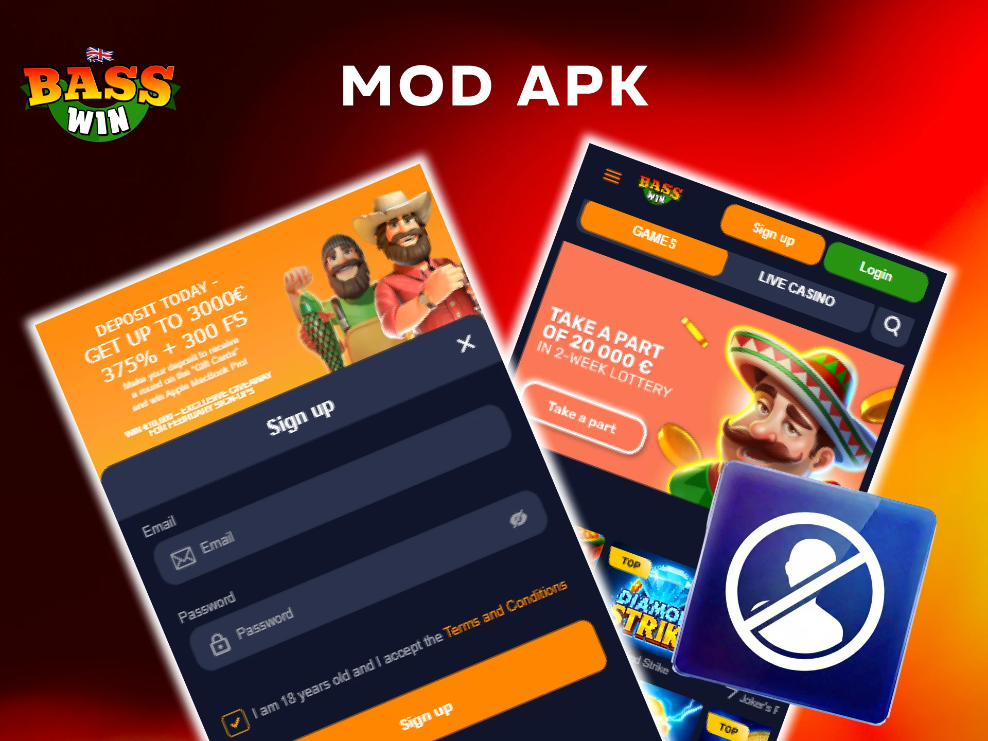 Download the official Basswin App and avoid unreliable mod APKs.