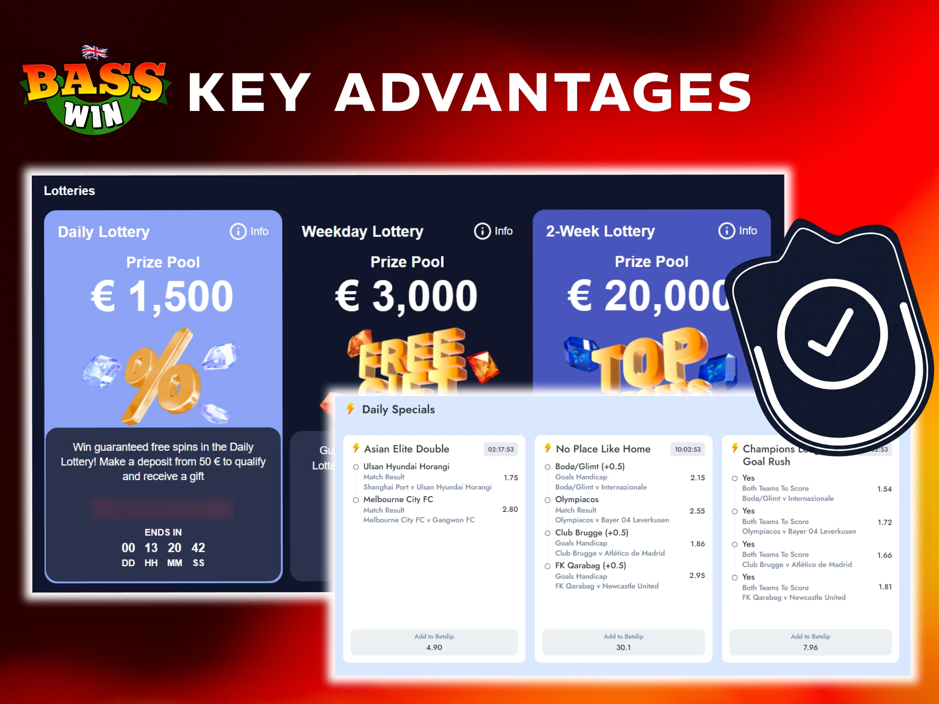 Discover the main benefits of playing at the Basswin betting site.