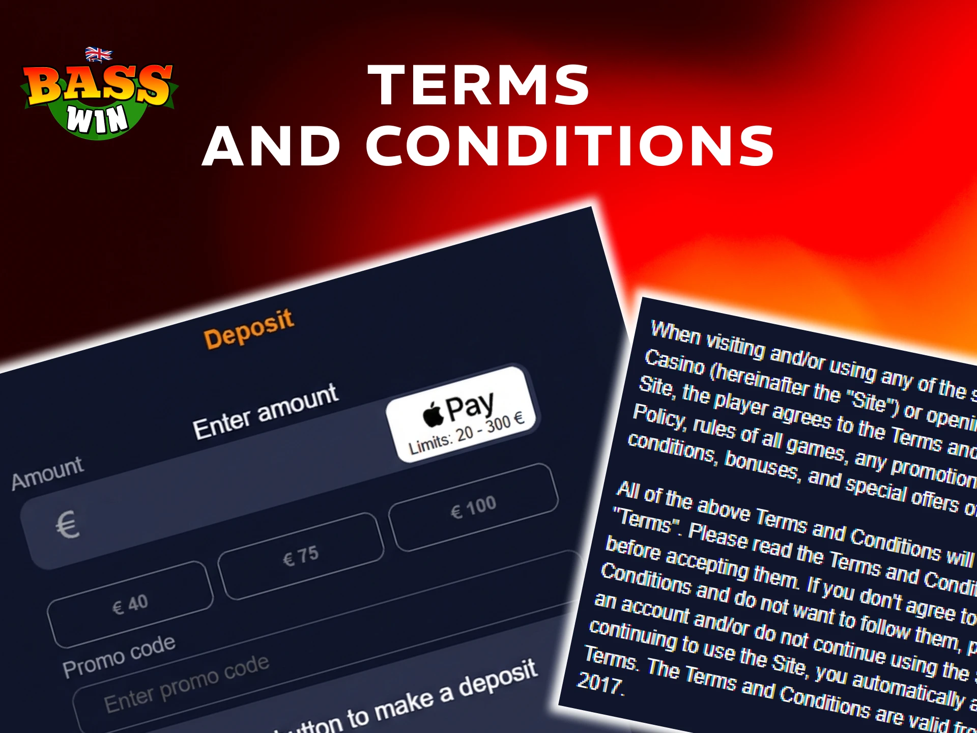 Read the official terms for the Actual Promo Code of Basswin.