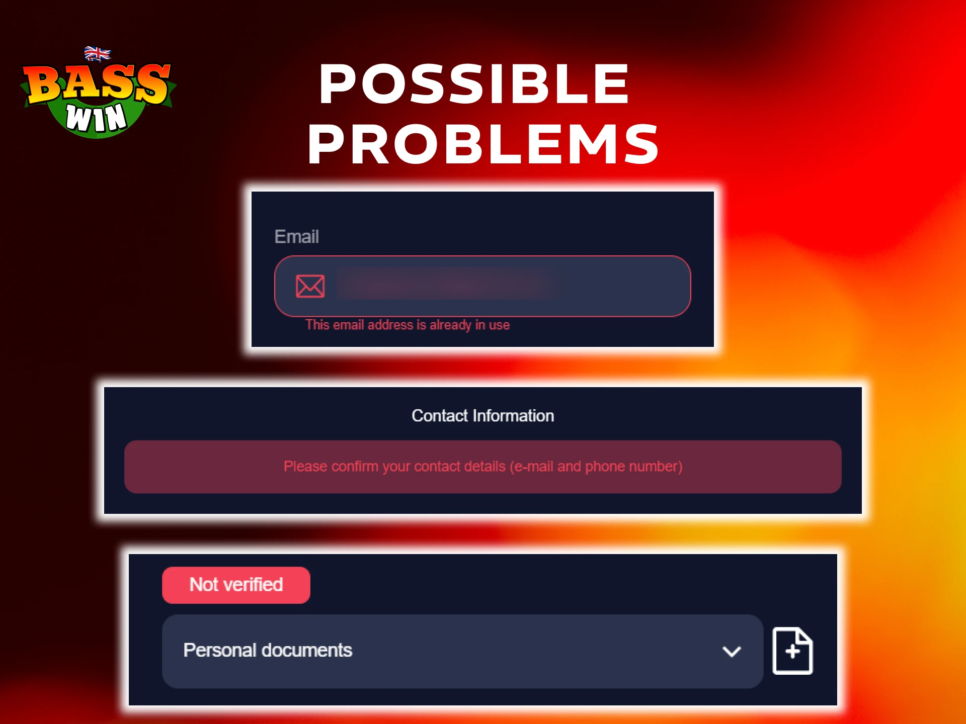 Resolve any issues during the Basswin Registration Process with these tips.